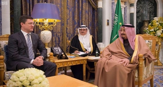 خادم الحرمين يستقبل وزير الطاقة الروسي