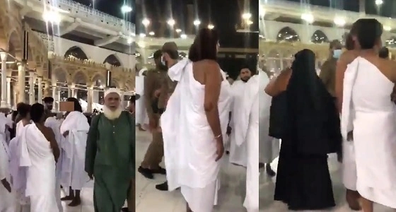 بالفيديو.. حقيقة إيقاف معتمرة وهي تؤدي العمرة بإحرام الرجال