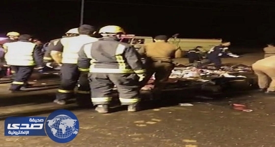 ارتفاع ضحايا حادث تبوك إلى 7 وفيات و31 مصابًا
