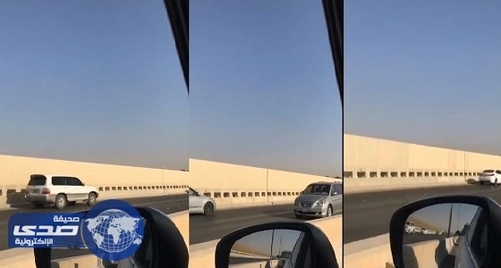 بالفيديو.. عكس جماعي لاتجاه السير بالرياض