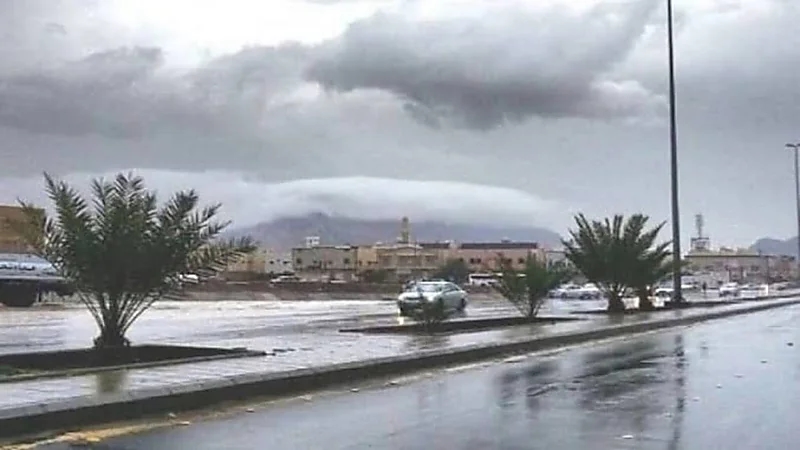 هطول أمطار خفيفة إلى متوسطة على نجران