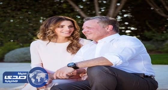 الملكة رانيا لـ«العاهل الأردني»: حياتنا معا نعمة من الله