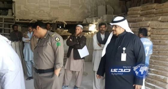  ضبط 36 مخالفة خلال حملة تفتيشية لوزارة العمل بصناعية النسيم بالرياض (صور)‎