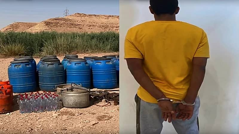 بالفيديو.. ضبط مصنع للخمور يديره إثيوبي في الرياض