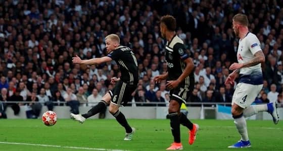 أياكس يقترب نحو نهائي أبطال أوروبا بفوز على توتنهام