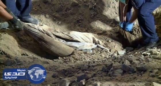 بالفيديو.. اللحظات الأولى لإنتشال جثة الإرهابي “ الصيعري ” من داخل استراحة الحرازات