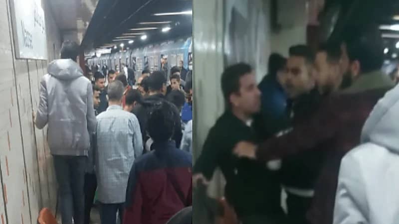 اندلاع شجار عنيف بين فتاة وشاب