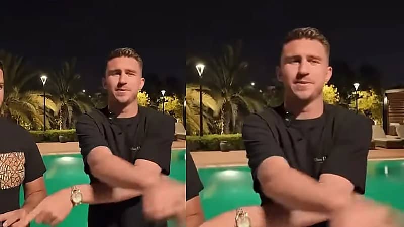 لابورت يرد على مشجع حاول تقليد احتفاليته .. فيديو