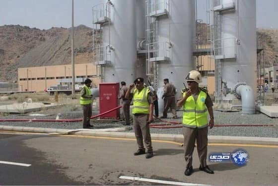 "مدني مكة"ينفذ خطة إخلاء داخل محطة الشعيبة للمياة (صور)‎