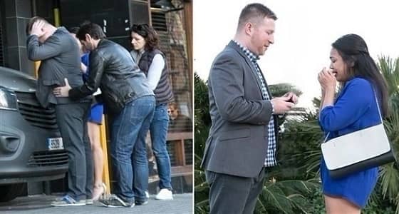 عملية اعتقال تنتهي بعرض زواج رومانسي