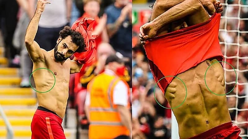 7 معلومات مثيرة عن عضلات محمد صلاح المنشارية