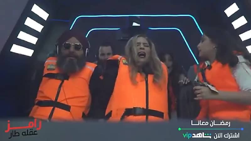 بالفيديو.. رعب نهلة سلامة في كبسولة رامز عقله طار