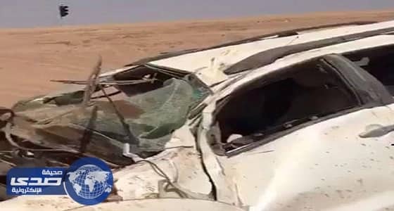 بالفيديو.. حادث مروع لأسرة على طريق الرين لعدم وجود علامات إرشادية