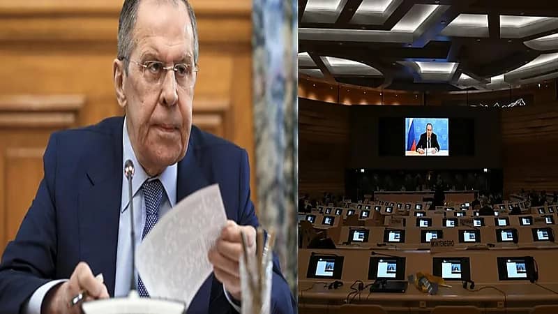 شاهد.. لحظة خروج الدبلوماسيين الأوربيين أثناء كلمة وزير الخارجية الروسي