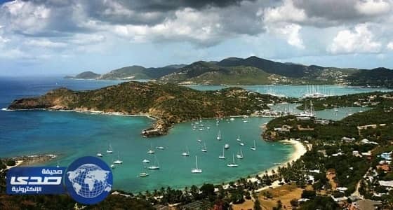 عاصفة مرعبة فوق بحر الكاريبي