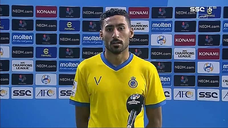 لاعب النصر: قدمنا صورة جيدة رغم نقص اللاعبين "فيديو"