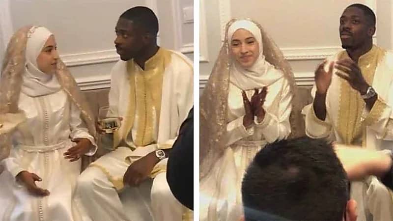 زوجة ديمبلي تخطف الأضواء بإطلالة محتشمة في احتفالات سان جيرمان .. صور