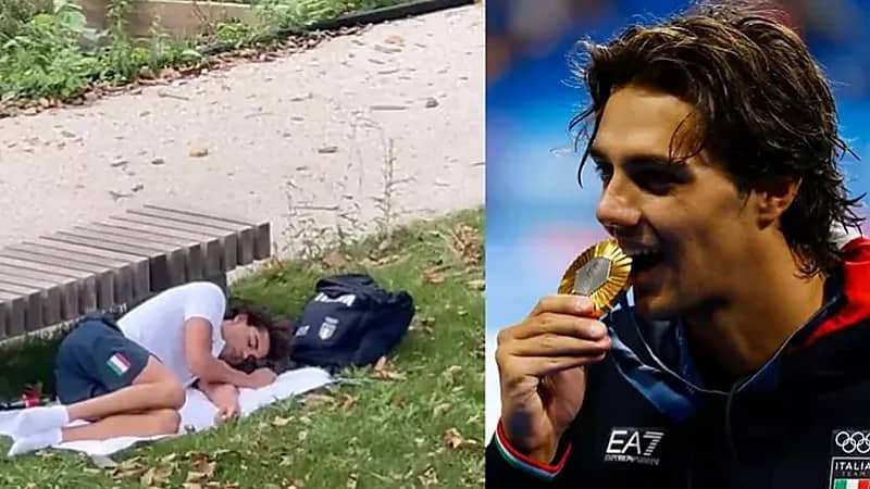 بسبب سوء التنظيم .. صاحب ذهبية السباحة ينام في شوارع باريس