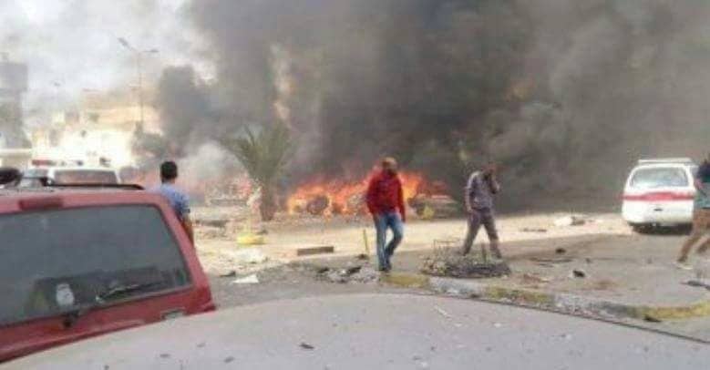 عناصر داعش يفجرون أنفسهم فى صفوف الجيش الليبى عقب محاصرتهم بإجدابيا