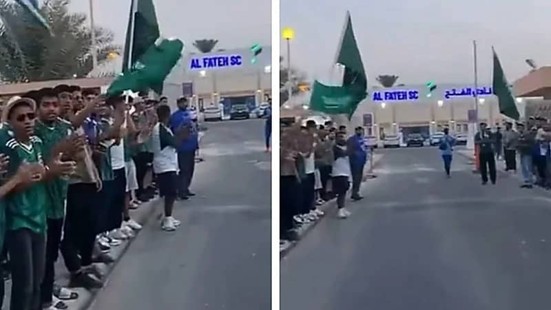 جمهور نادي الفتح يستقبل بعثة المنتخب .. فيديو