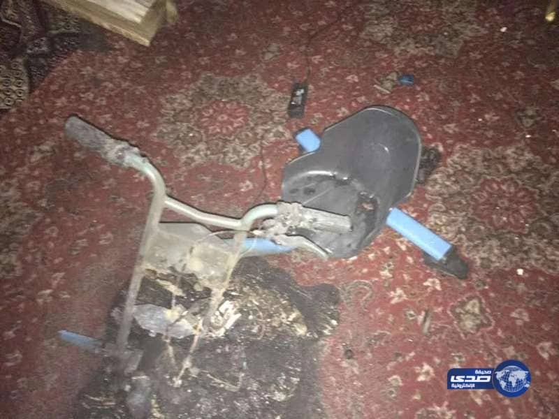 "سكوتر" يتسبب في حريق منزل بالرياض
