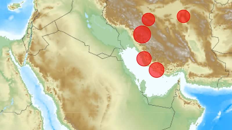 ‎نشاط زلزالي متصاعد من خفيف إلى متوسط في إيران خلال يومين