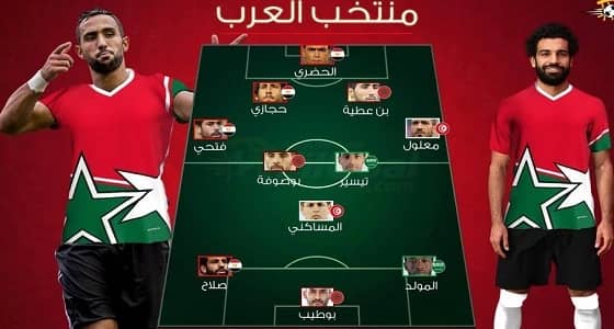 موقع مصري يختار " تيسير " و " المولد " في تشكيلة منتخب العرب