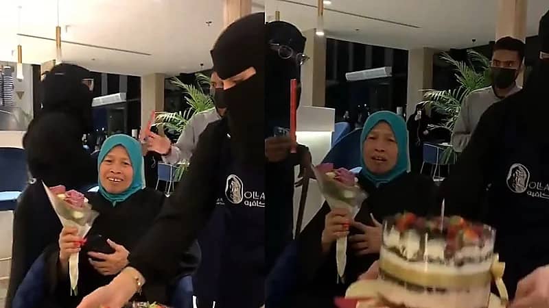 مشهد مؤثر لـ عائلة تودع عاملتهم بعد مرور 30 سنة .. فيديو