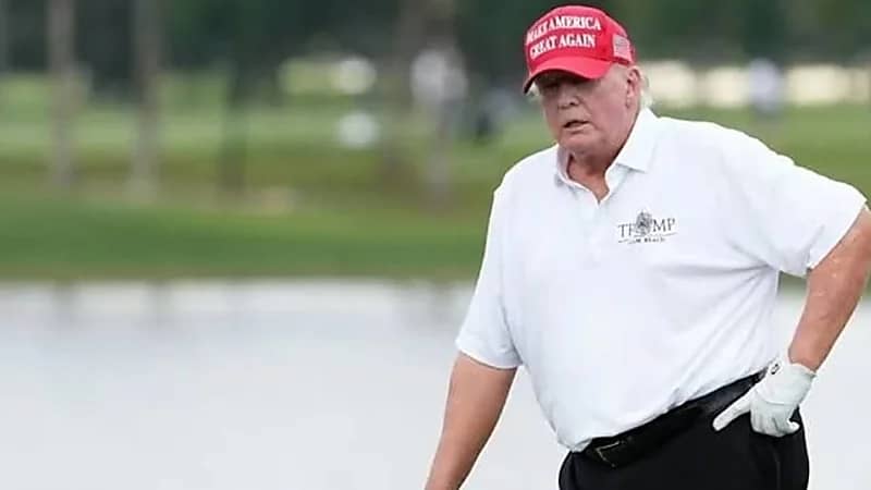 أول ظهور علني لـ ترامب بعد شائعة وفاته .. فيديو وصور