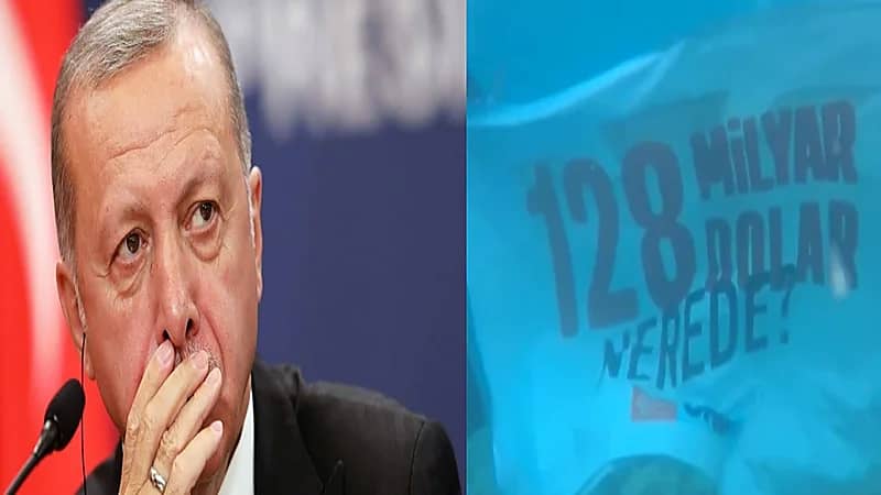 رسالة من تحت الماء لأردوغان: "أين الـ 128 مليار دولار"