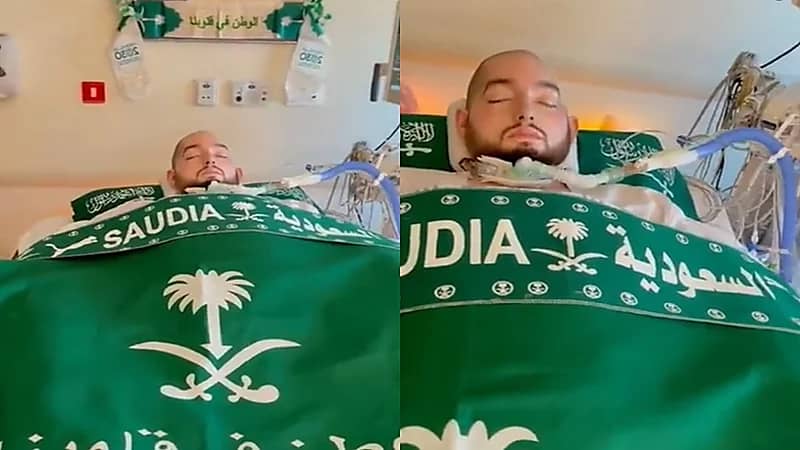 بالفيديو.. الأمير الوليد بن خالد بن طلال يحتفل باليوم الوطني في غرفة العناية المركزة