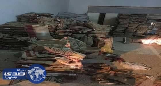 التجارة تغلق مستوع يعيد تعبئة الأرز بأكياس لعلامات تجارية معروفة ببيشة