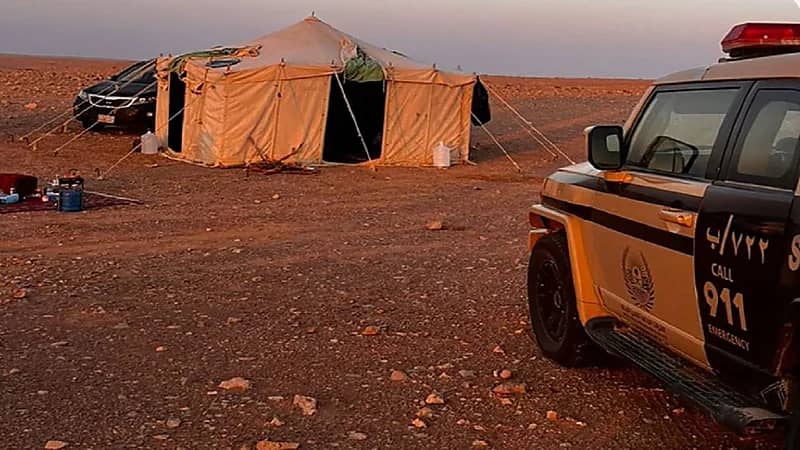ضبط مخالفًا خيّم دون ترخيص بمحمية الإمام عبدالعزيز بن محمد الملكية