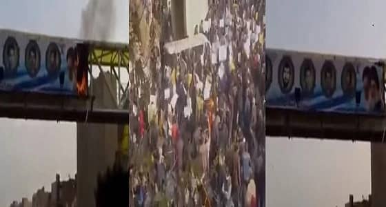 بالفيديو.. الاحتجاجات تضرب " طهران " ومتظاهرون يحرقون صور " خامنئي "