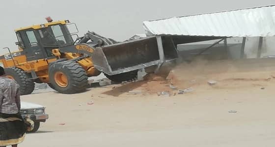 بالصور.. إزالة 5 مسالخ مخالفة بالشوقية في مكة المكرمة