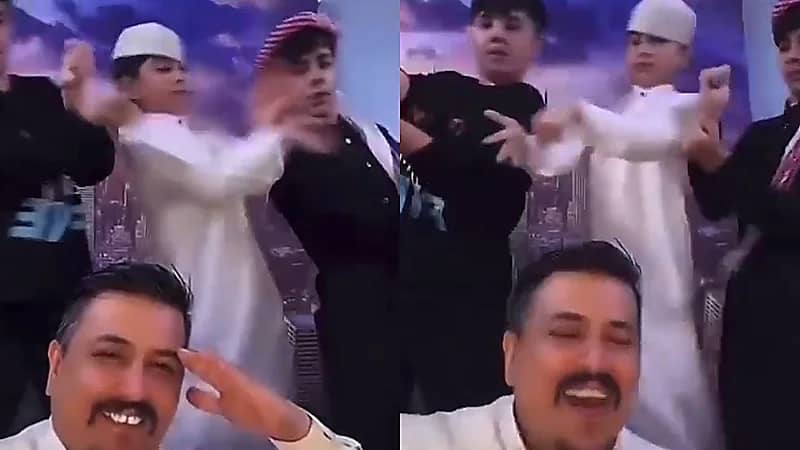 أب يستعرض رقص أبنائه بطريقة غريبة والمتابعين: مراوح ما هم عيال .. فيديو