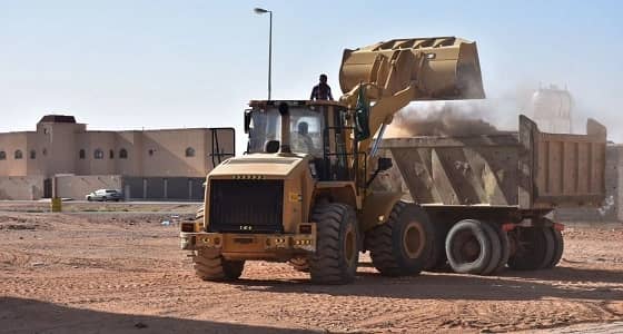 ‏بلدية طريف تقوم بإزاله كل ما يشوه المنظر العام