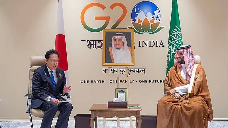 ولي العهد يلتقي رئيس وزراء اليابان على هامش قمة ‎مجموعة العشرين .. فيديو