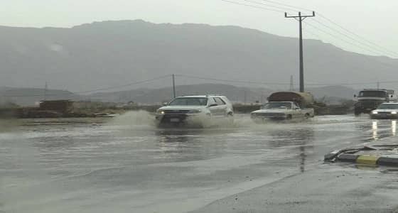 أمطار على محافظة بارق