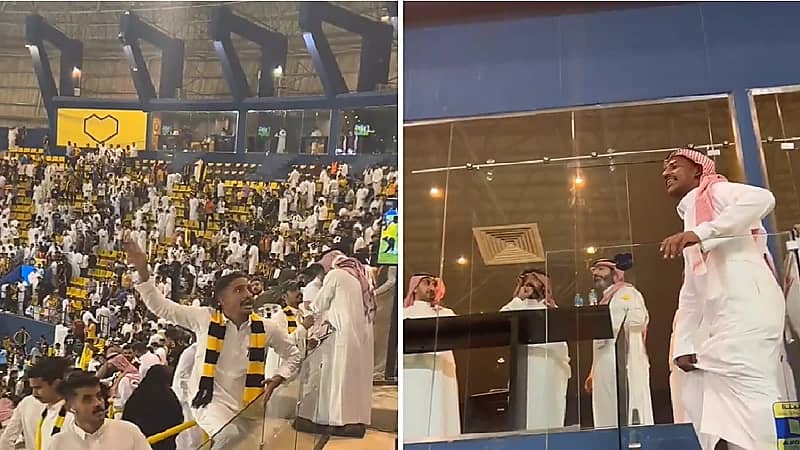 شاهد .. أنمار الحائلي لمشجع اتحادي احتج على المدرب: أص ولا كلمة