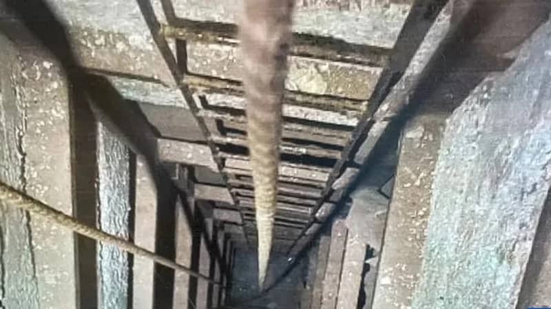 بالصور.. نفق بطول 6 ملاعب يستخدم لتهريب المخدرات من المكسيك