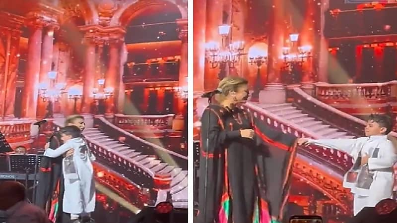 طفل يفاجئ أصالة بحضن ويرقص معها فرحا بلقائها بالقصيم .. فيديو