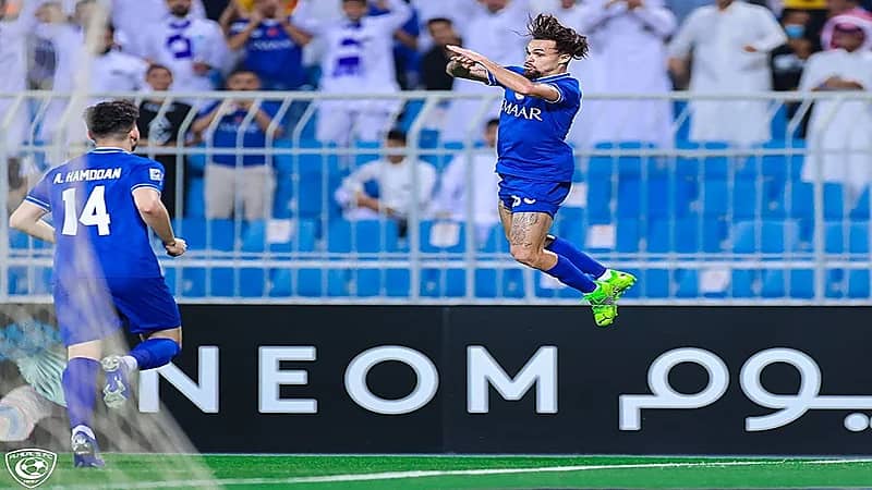 ديلغادو رجل مباراة الهلال والشارقة الإماراتي