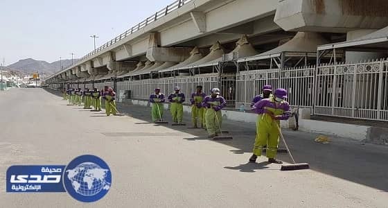 بدء المرحلة الأولى لنظافة المشاعر المقدسة