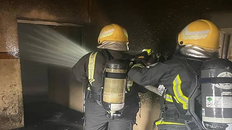 اندلاع حريق في منزل بالعارضة