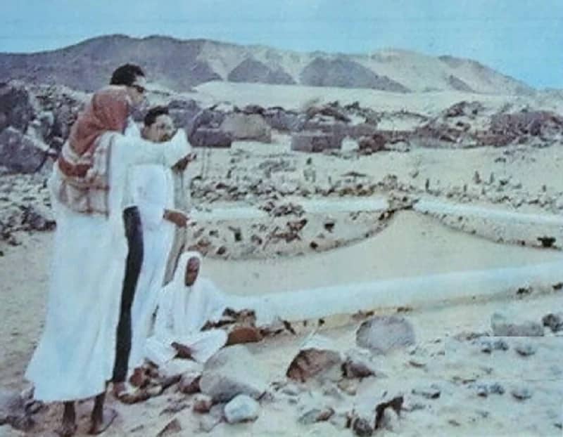 صورة نادرة من مقبرة شهداء بدر التقطت فترة الثمانينات الهجرية