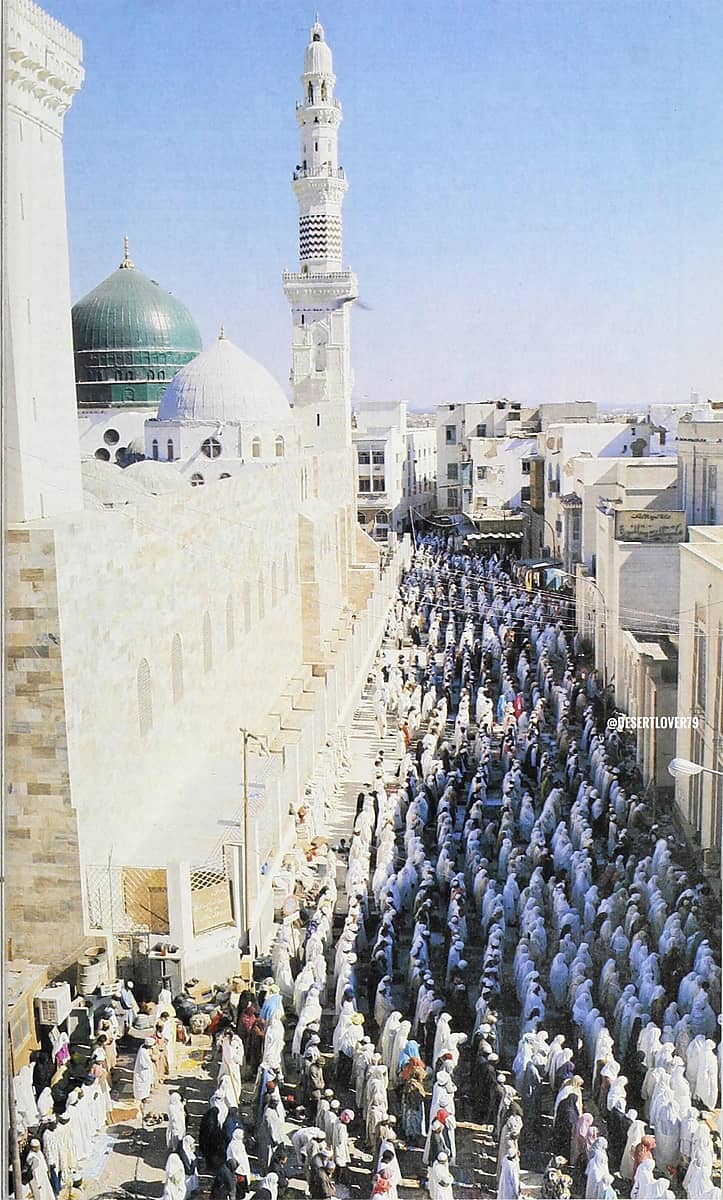 المسجد النبوي الشريف في السبعينيات الميلادية