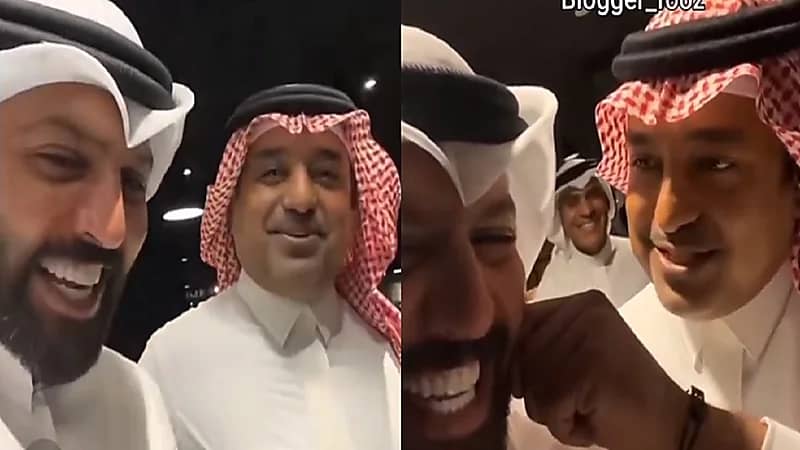 شاهد.. موقف طريف يجمع راشد الماجد و"بوشهري" في البحرين