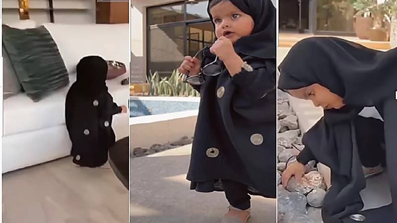 بالفيديو .. تصرفات طريفة لابنة "سارة الودعاني"