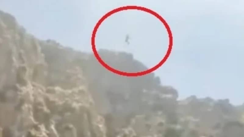 شاهد.. عائلة تصور النهاية المأساوية لأب قفز للغطس